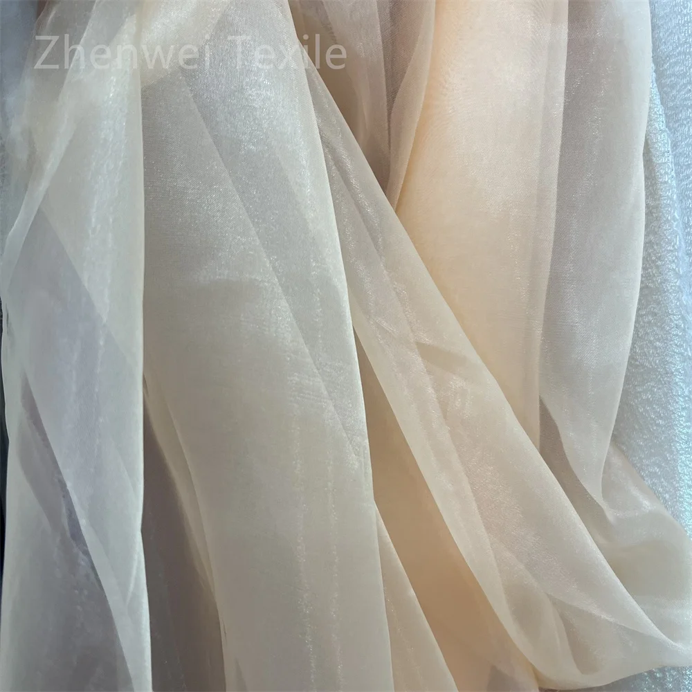 Liquid Organza fabric Pleated organza 100% polyester organza fabric for making dress