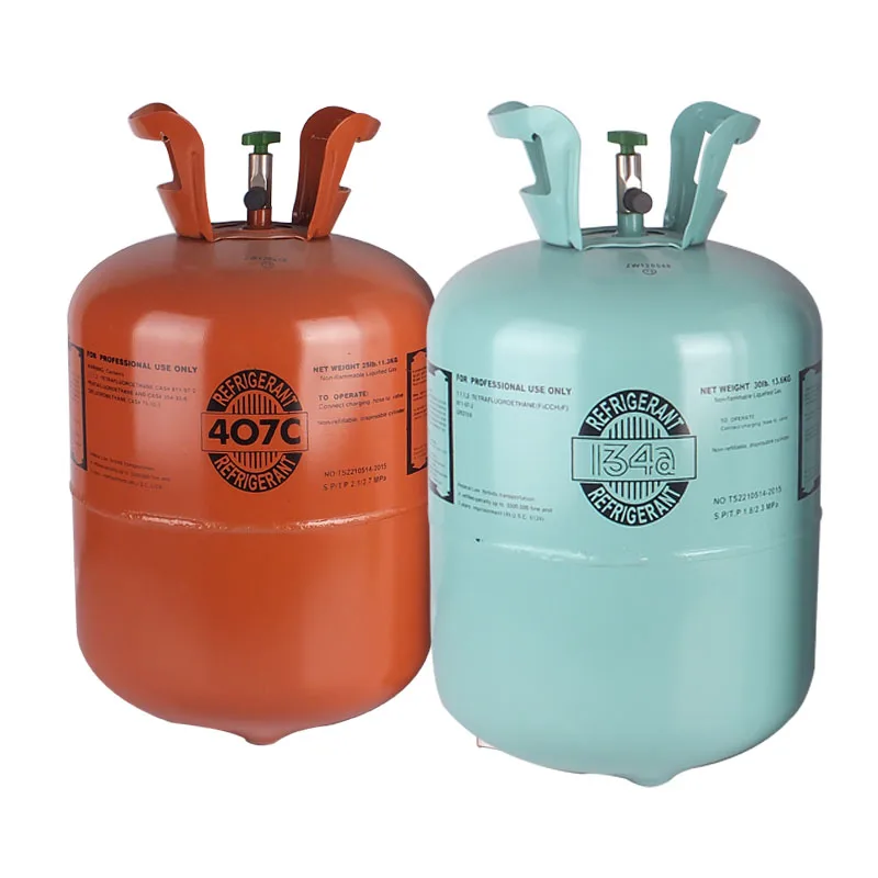 High  purity 99.99% 500g,12kg,13.6kg cylinder packaging r134a gas for car air conditioner