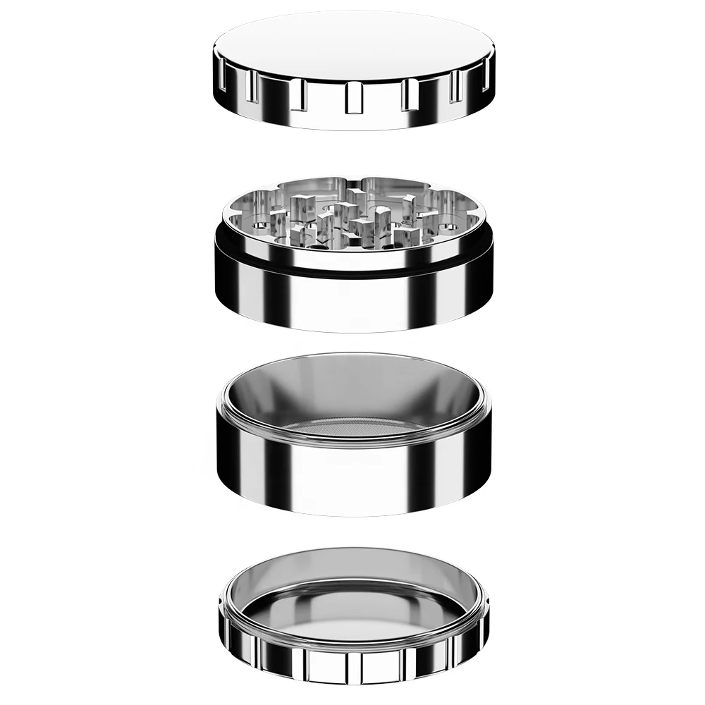 Best Quality Stainless Steel Grinder Wholesale Custom Manual Complete Food Grade Stainless Steel Herb Grinder