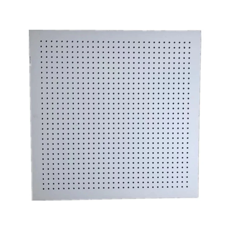Non-asbestos Moisture-proof fire proof false ceiling calcium silicate suspended Perforated ceiling panel/board for commerical
