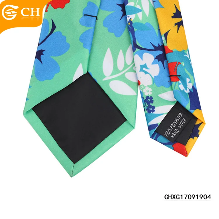 Wholesale Factory Personalized Men Neck Tie High Quality Digital Printing Fabric Tie Fancy Printed Polyester Floral Ties