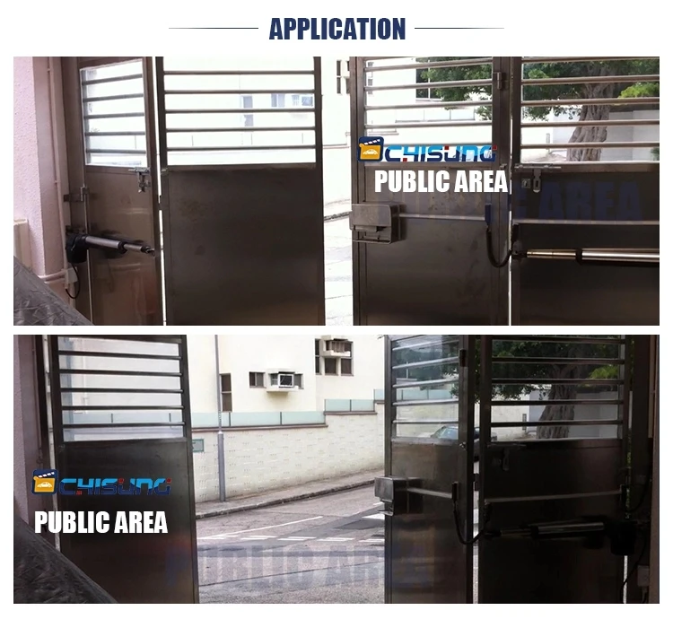 Professional Service Chisung Durable Heavy Duty 500kg*2 Automatic Dual Arms Swing Gate Opener AC/DC Motor Operator For Home