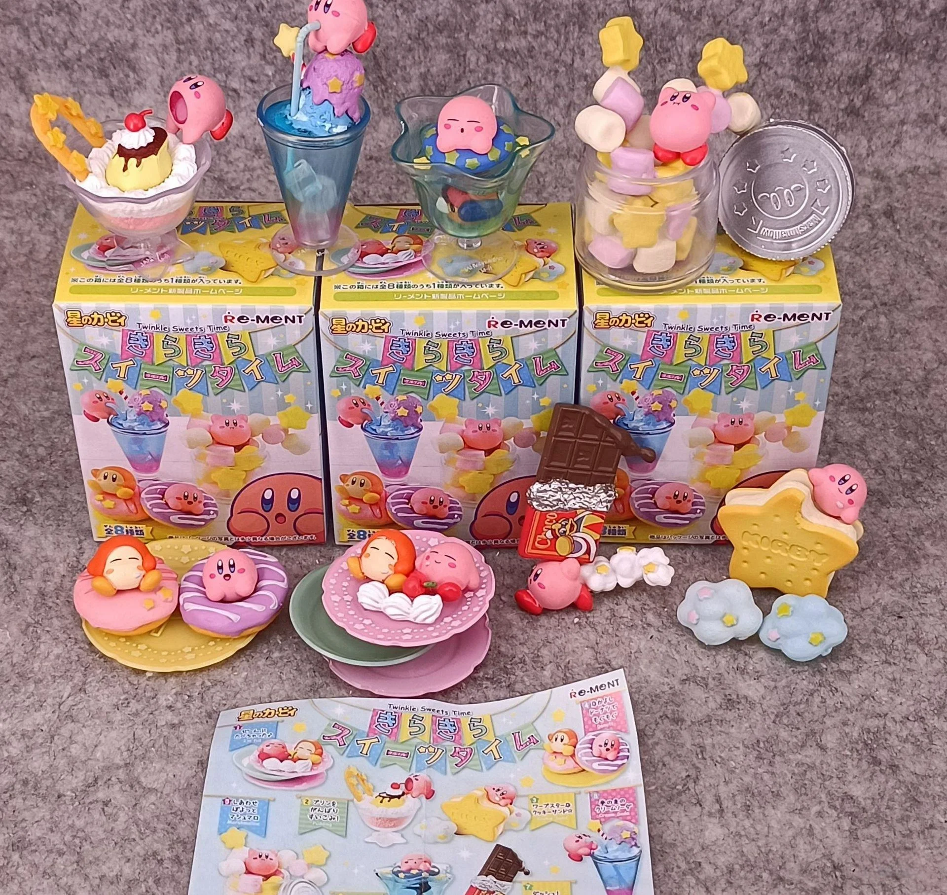 Bestselling Pvc 8pcs/set Model toy Anime Mystery Blind Box kirby super star action figure for Desktop Decoration