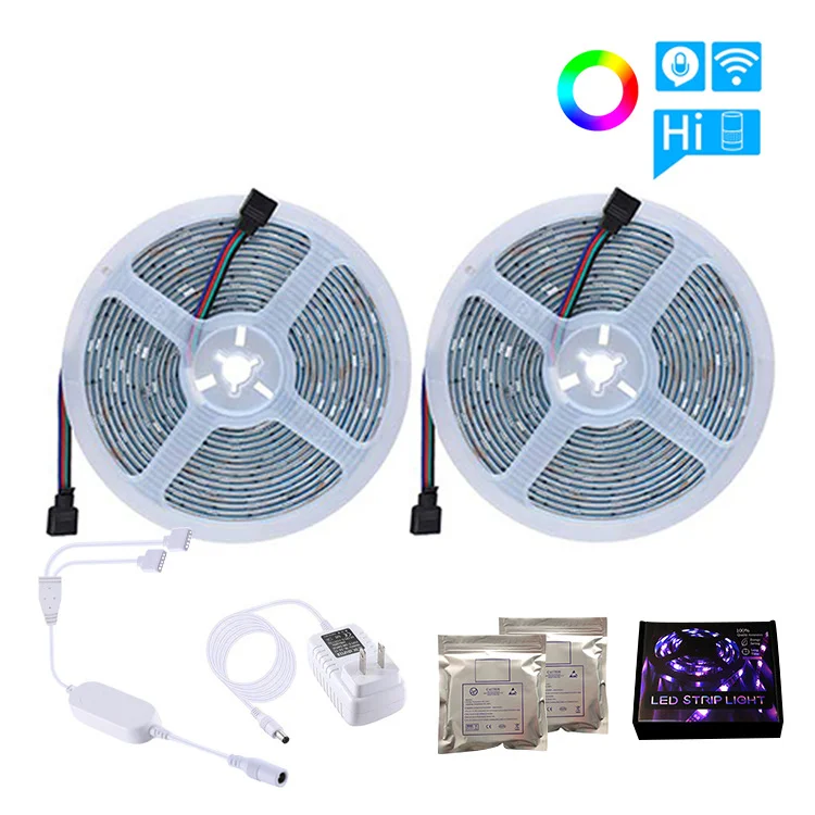 Гибкая СВЕТОДИОДНАЯ лента Smd 5050 Rgb 5 м 12 В с синхронизацией