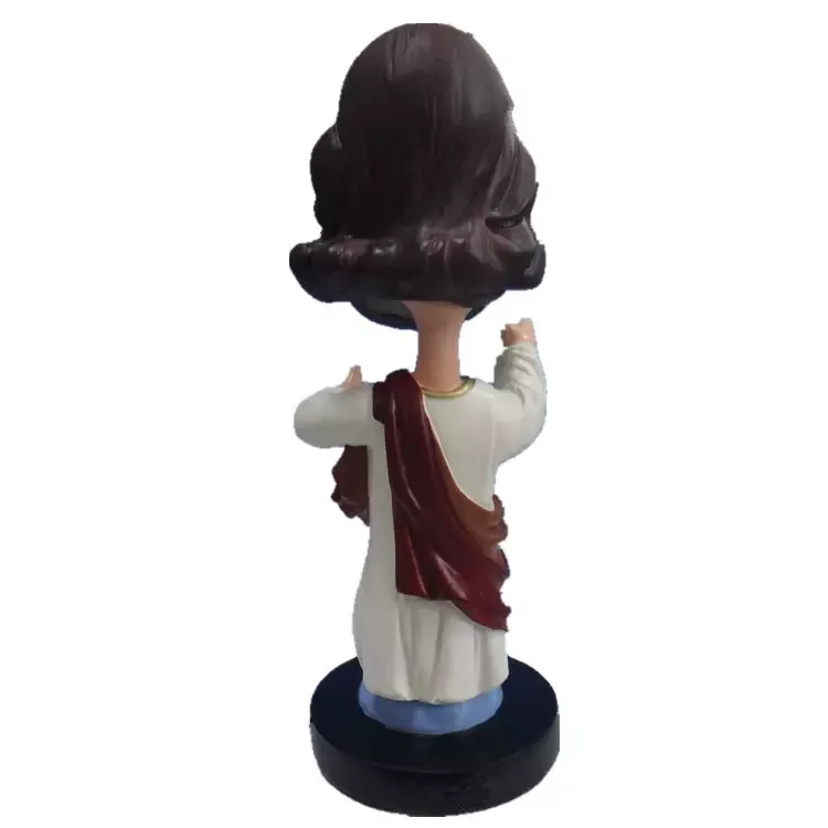 Custom Polyreisn Bobblehead Funny Shaking Jesus Christ Bobble Head Doll Resin Figurine For Car Decoration