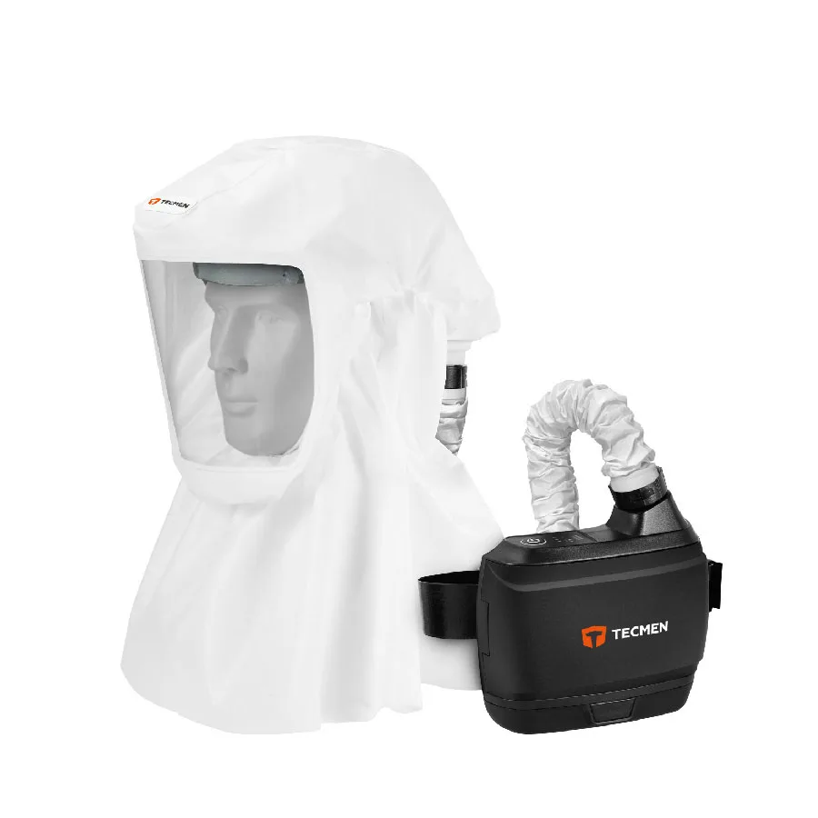 
TECMEN Freflow V1 TM-H2 Powered Air Purifying Hooded Respirator-s PAPR 