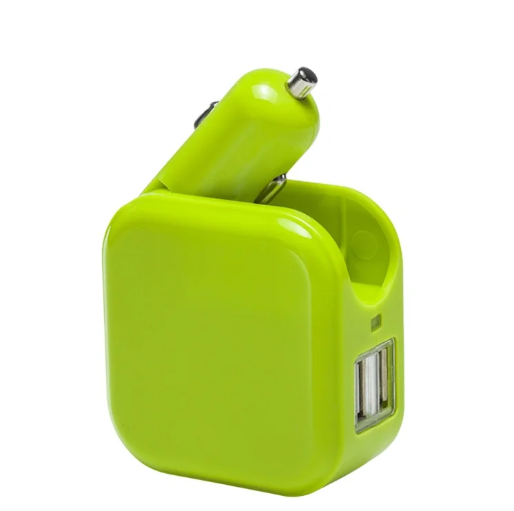 New 2 In 1 Dual USB Wall Car Travel and Home Combo Fast Charger