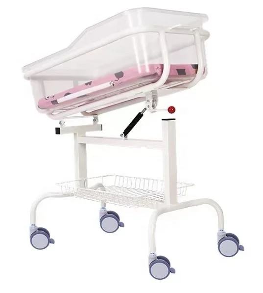 Factory wholesale price High Quality Abs Metal Medical Hospital Infant Cart Cribs Baby Bed