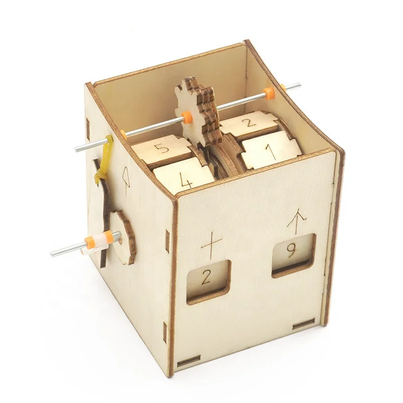 Physical science kits educational toy DIY stem wooden digital tally counter