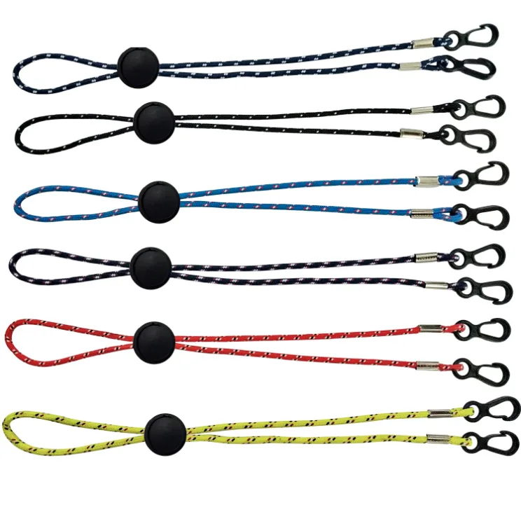 Custom Rope Lanyards High Quality Polyester Tubular Mask Double Hook Neck Strap Facemask Lanyard