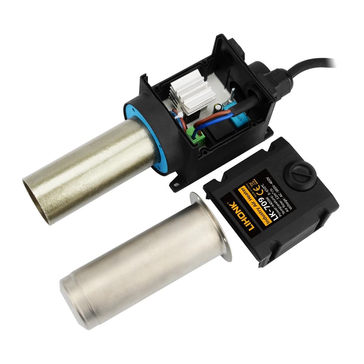 RTS Drying Process Heating 709 Series Heater 4400W Hot Air Gun Blower Heater For EPE Industry Mass Shrink Wrap Packaging 380V