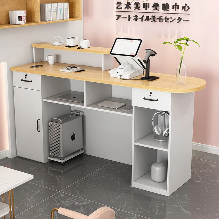 Cashier Desk Table Reception Counter Retail Shop and Supermarket Equipment