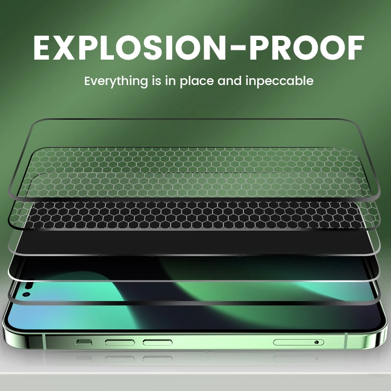 For iphone 14 anti spy tempered glass iphone privacy 14 pro screen protector film screen guard iphone protector de celular