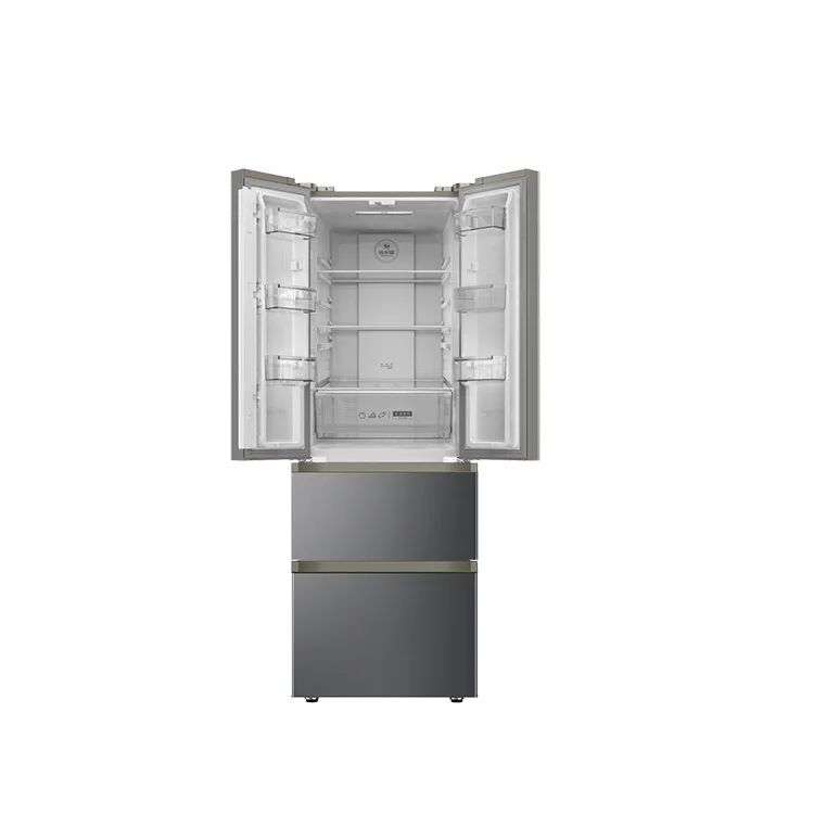 Высококачественный и недорогой холодильник с несколькими ящиками для хранения, французский, четырехдверный, без мороза, морозильная камера, морозильная камера