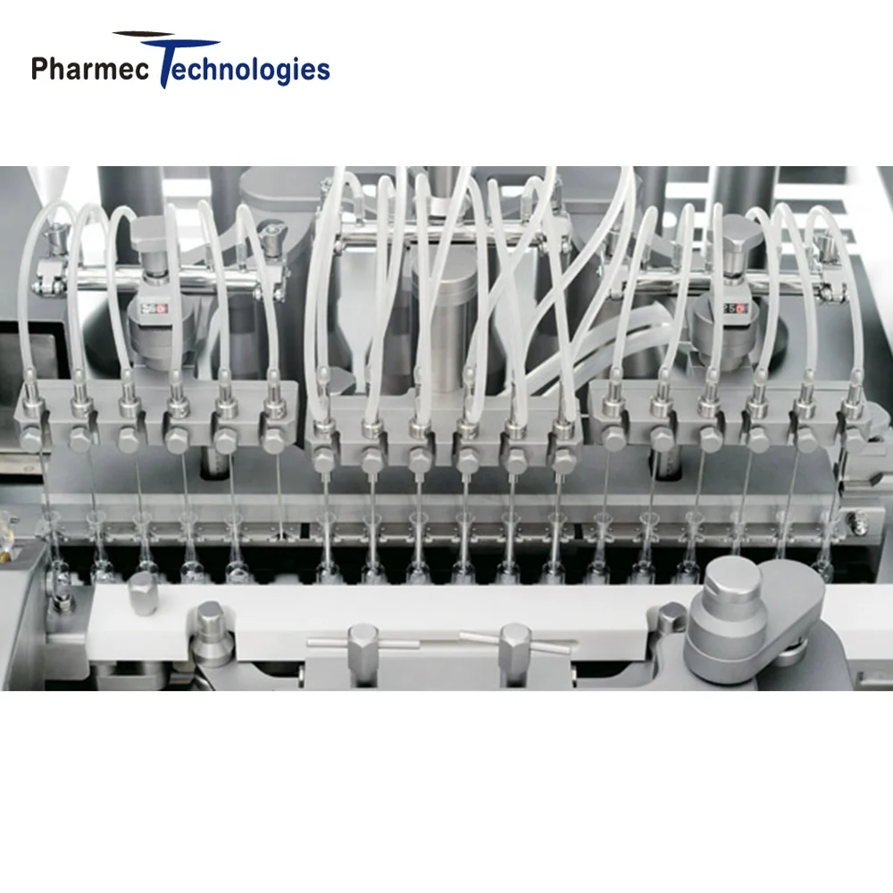Pharmaceutical Cosmetic Injection Automatic Glass Ampoule Filling and Sealing Machine