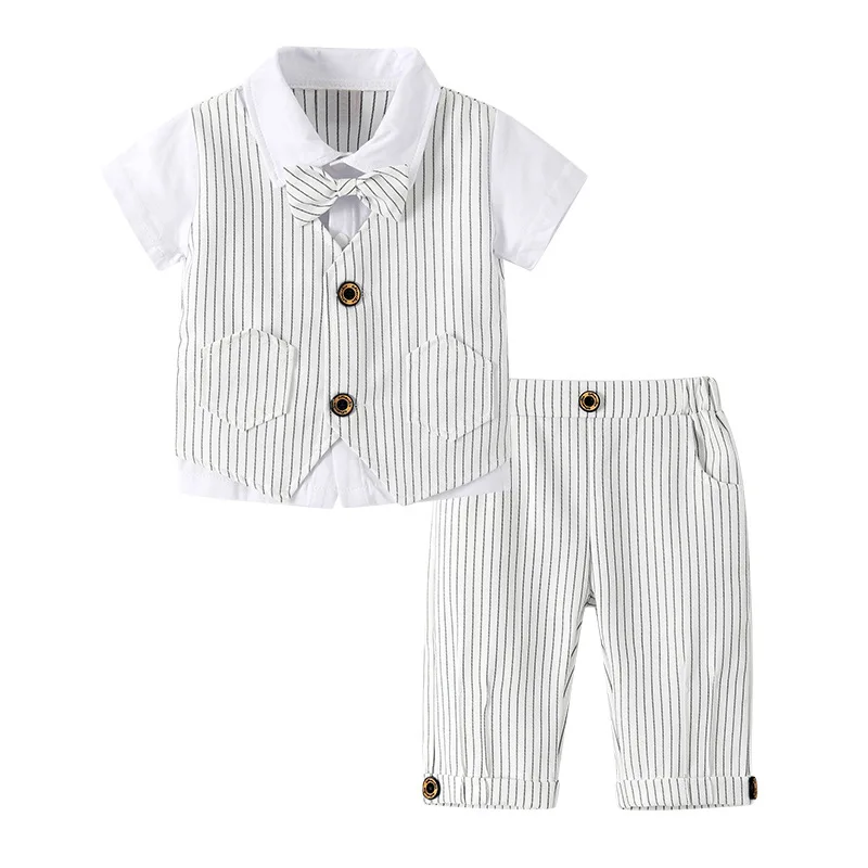 Детский летний комплект из двух предметов с коротким рукавом