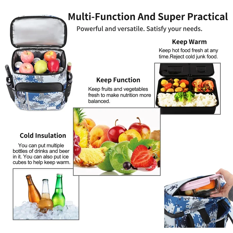 Camouflage color Waterproof Insulated Backpack Cooler Bag Beach Cooler Backpack Camouflage Cooler Backpack