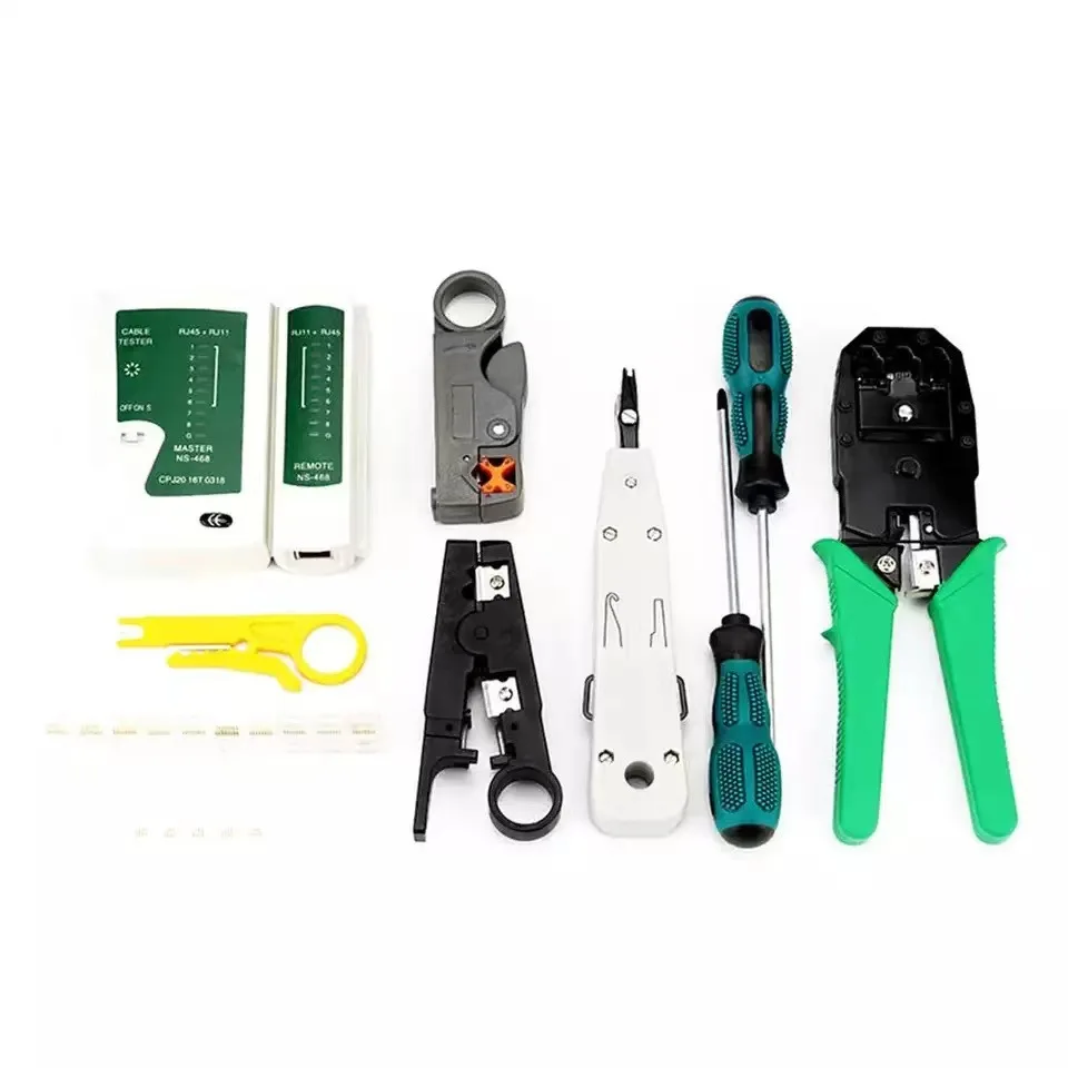 30 in 1 Portable Ethernet Cable Crimper Kit with a Ethernet Crimping Tool Networks Tools Kit for Cat 5 Cat 5e Cat 6