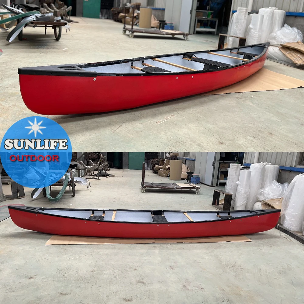 Popular Kayaks And Canoes Lightweight 3 Person Canadian Canoe Sale, High Quality Outrigger Canoe