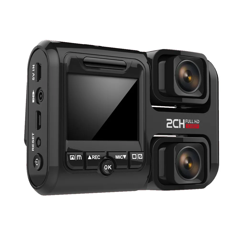 Wifi dual lens inside outside car recording dash cam dvr for uber taxi car