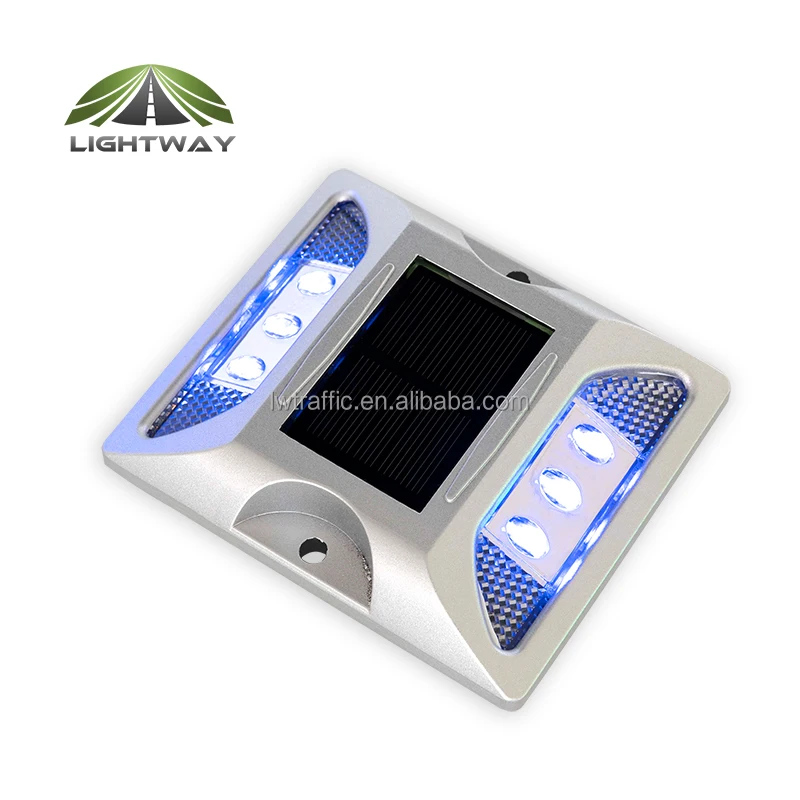 LED solar powered driveway lamp light control good bearing capacity IP68 waterproof road warning lamp for street avenue highway