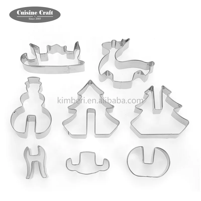 Лидер продаж Рождественский набор для печенья из нержавеющей стали различной формы