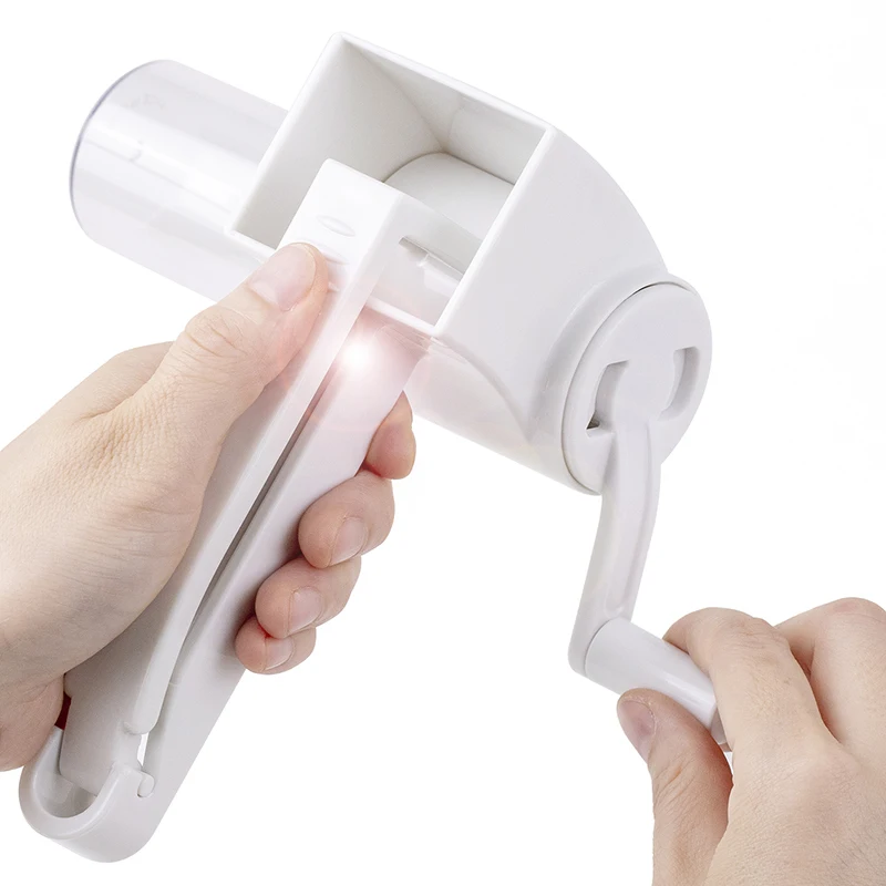 Trader Premium Quality Abs Ergonomic Hand Operated Slice Veggie Kitchen Cheese Maker Rotary Cheese Grater