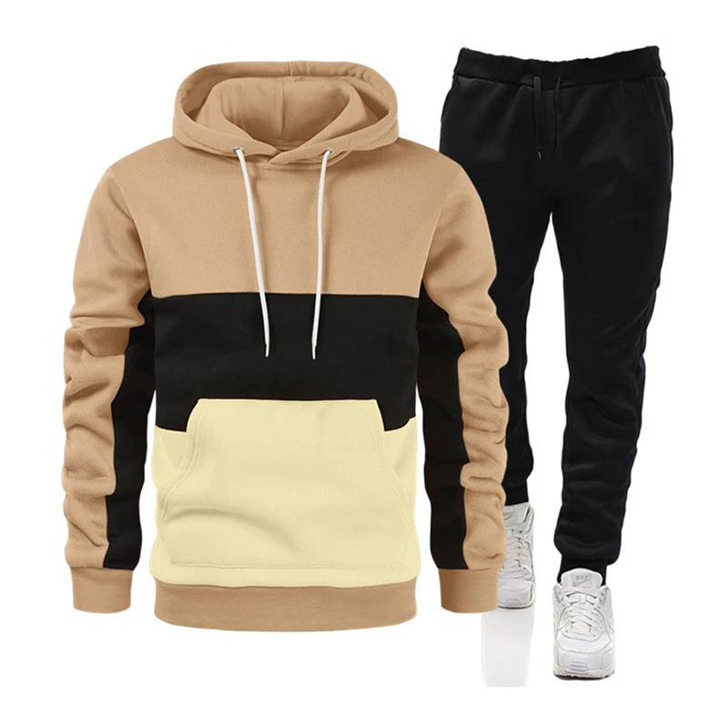 Chinjane Sweatpants And Hoodie Set Jogger Set Jogging Suits Blank Track Sweat Suits Custom Print Logo Tracksuits For Men