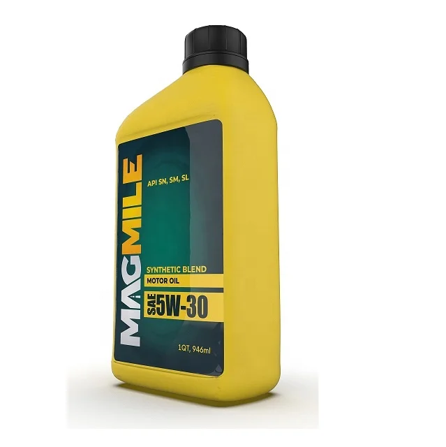HIGH QUALITY SYNTHETIC-BLEND SEMI-SYNTHETIC MOTOR OIL  5W-30, 1 QUART BOTTLE ( .946 Liters)