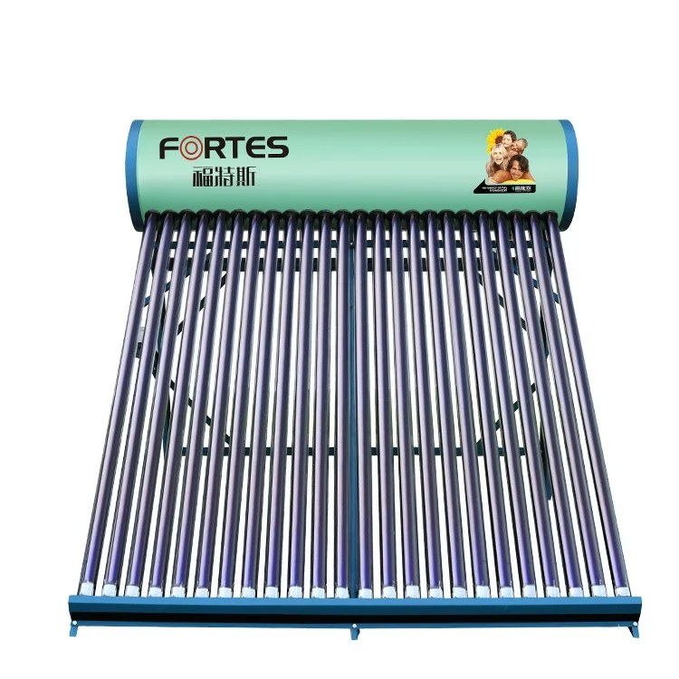 100/150/200 liter Galvanized color steel  solar hot water heater with color steel frame and water tank for greece