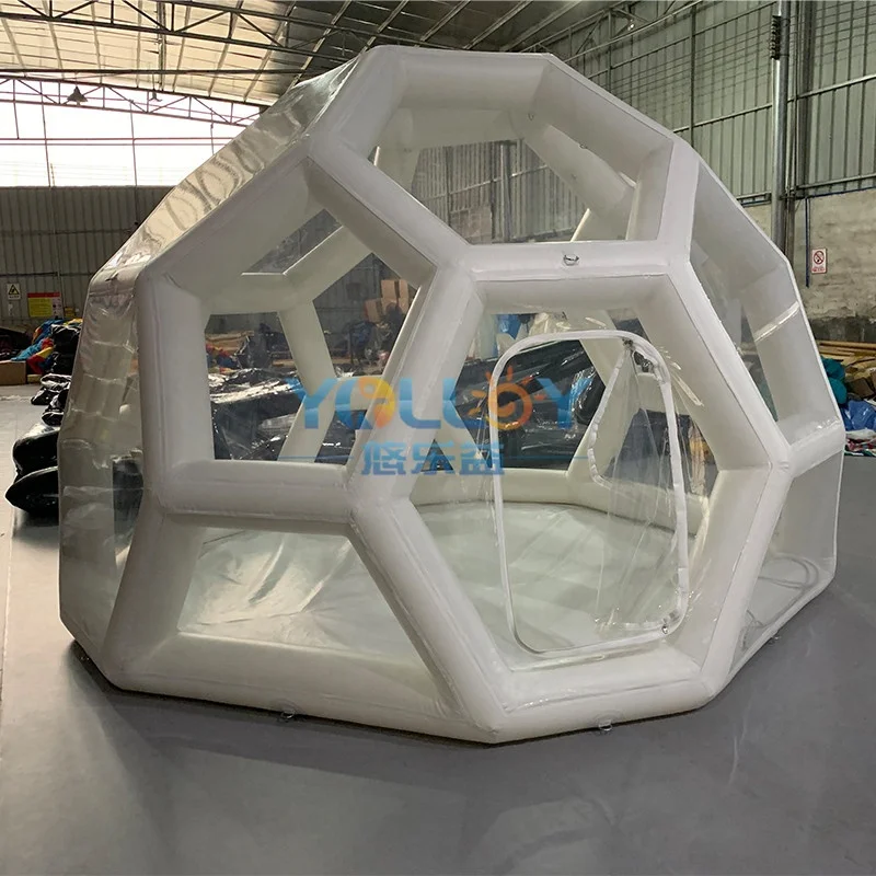 Sealed Structure Inflatable Soccer Bubble Lodge Camping Tent For Stargazing