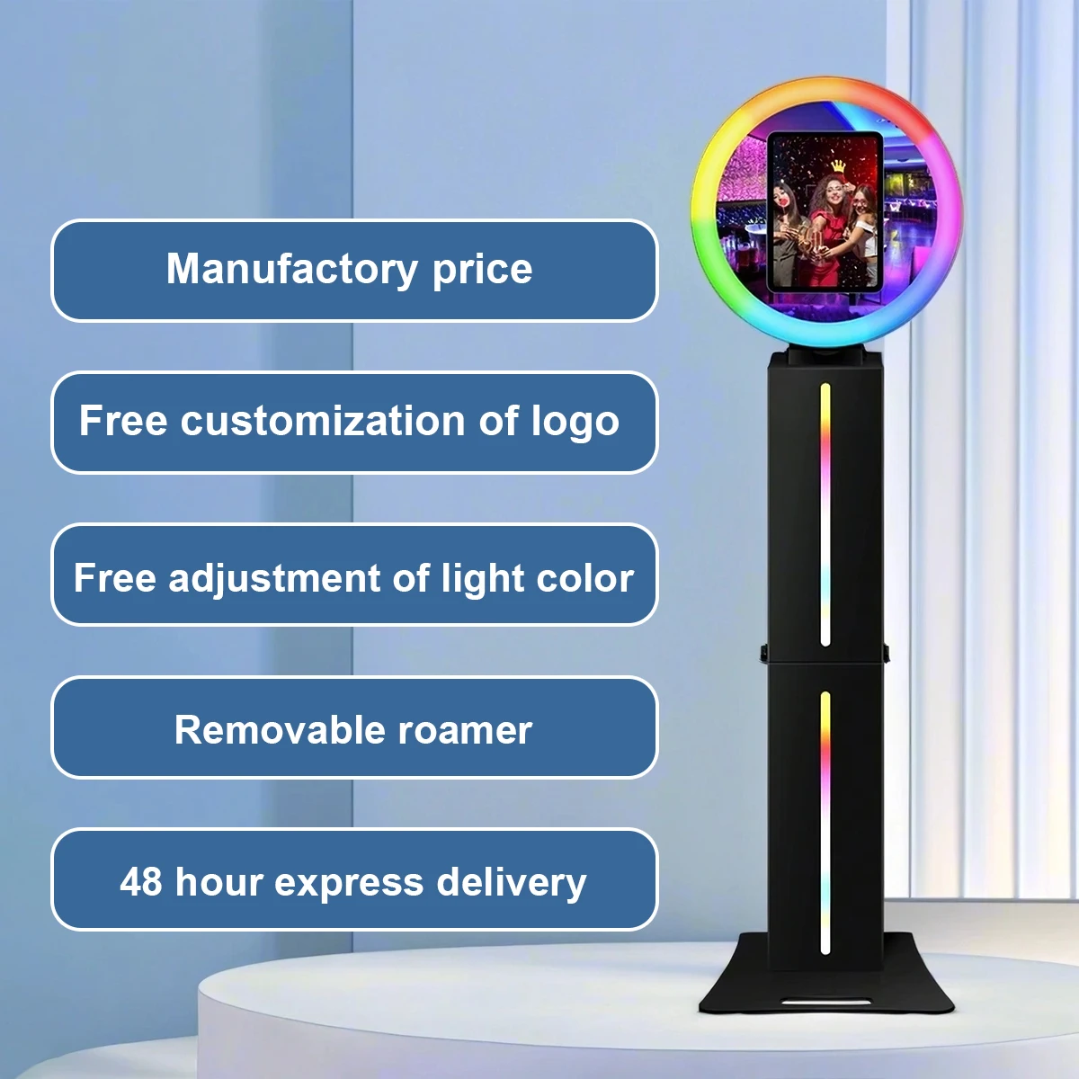 NASM новая фотобудка Rgb светлая фотобудка 9,7 10,2 12,9 дюймов Ipad фотобудка