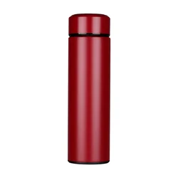 Double Wall Stainless Steel Vacuum Flask, Mug Water Bottle Electric, Reusable Tumbler with Hand Shank
