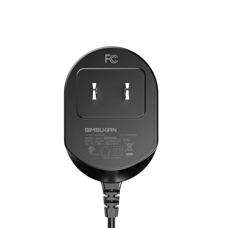 12v 1amp AC/DC импульсный источник питания с ul и fcc для камеры видеонаблюдения