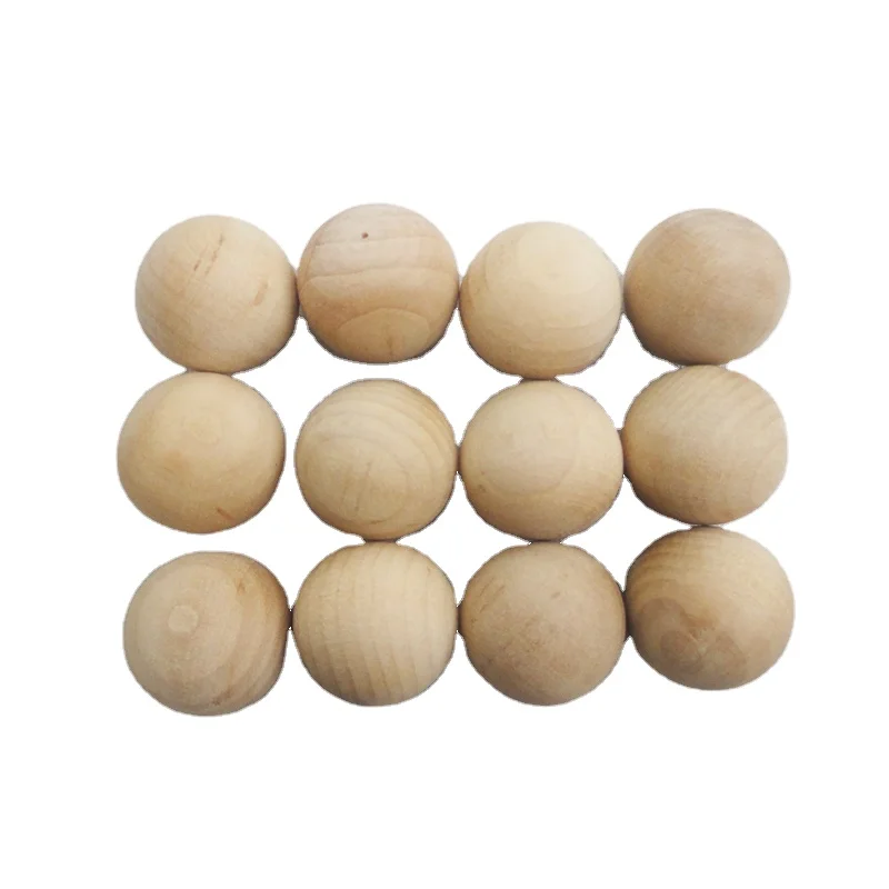 The Original Wood Color Environmental Pollution-free Use of Easy to Reuse the Family Decoration Beech Ball Toy