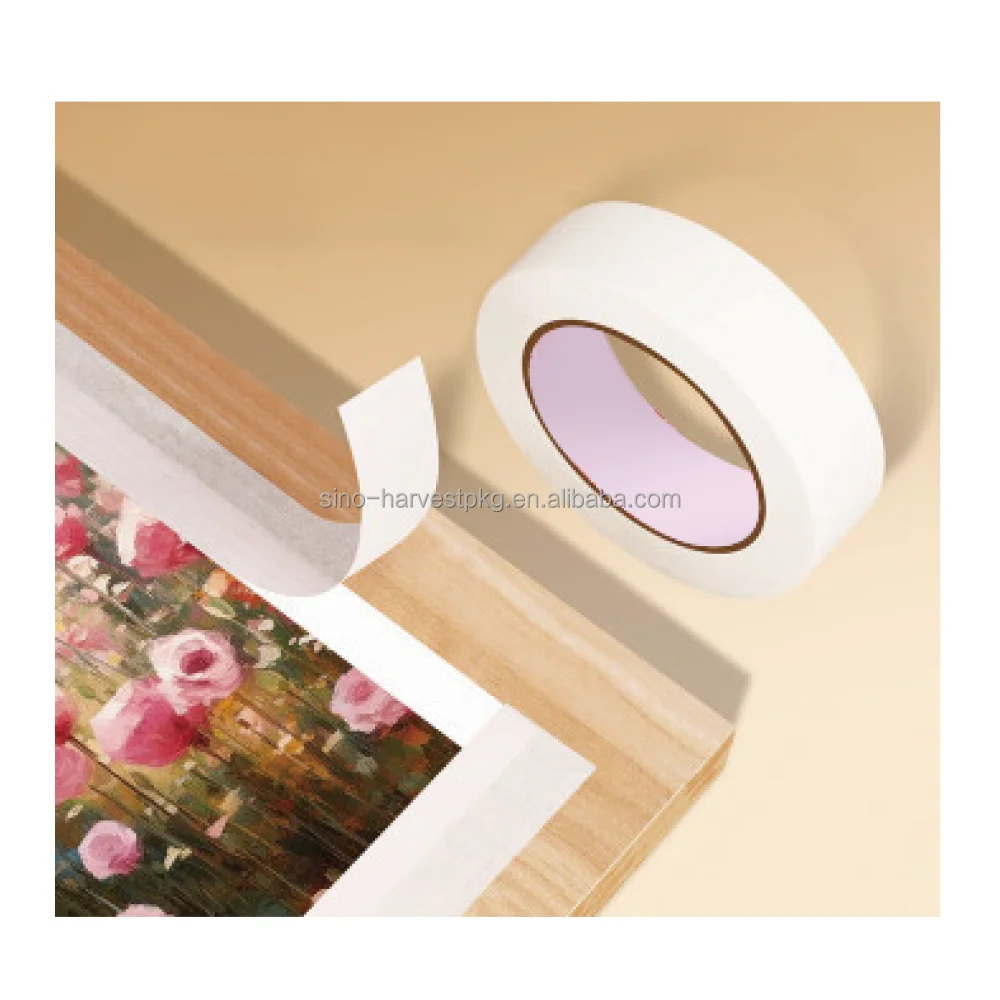 Supplier wholesale white paper tape tear no residual glue has cover and protection can be used for painting