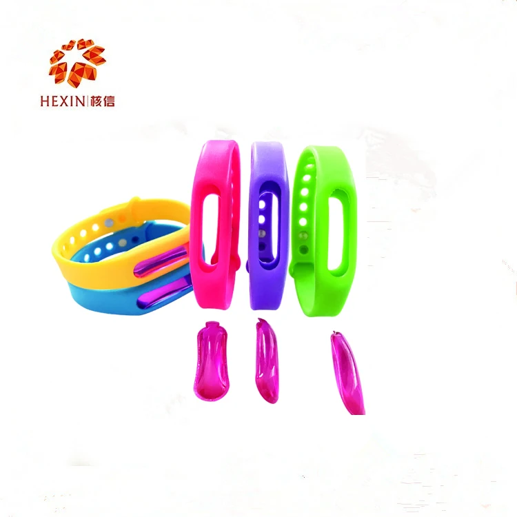 Soft Waterproof Silicone Nature Plant Essential Mosquito Repellent Bracelet