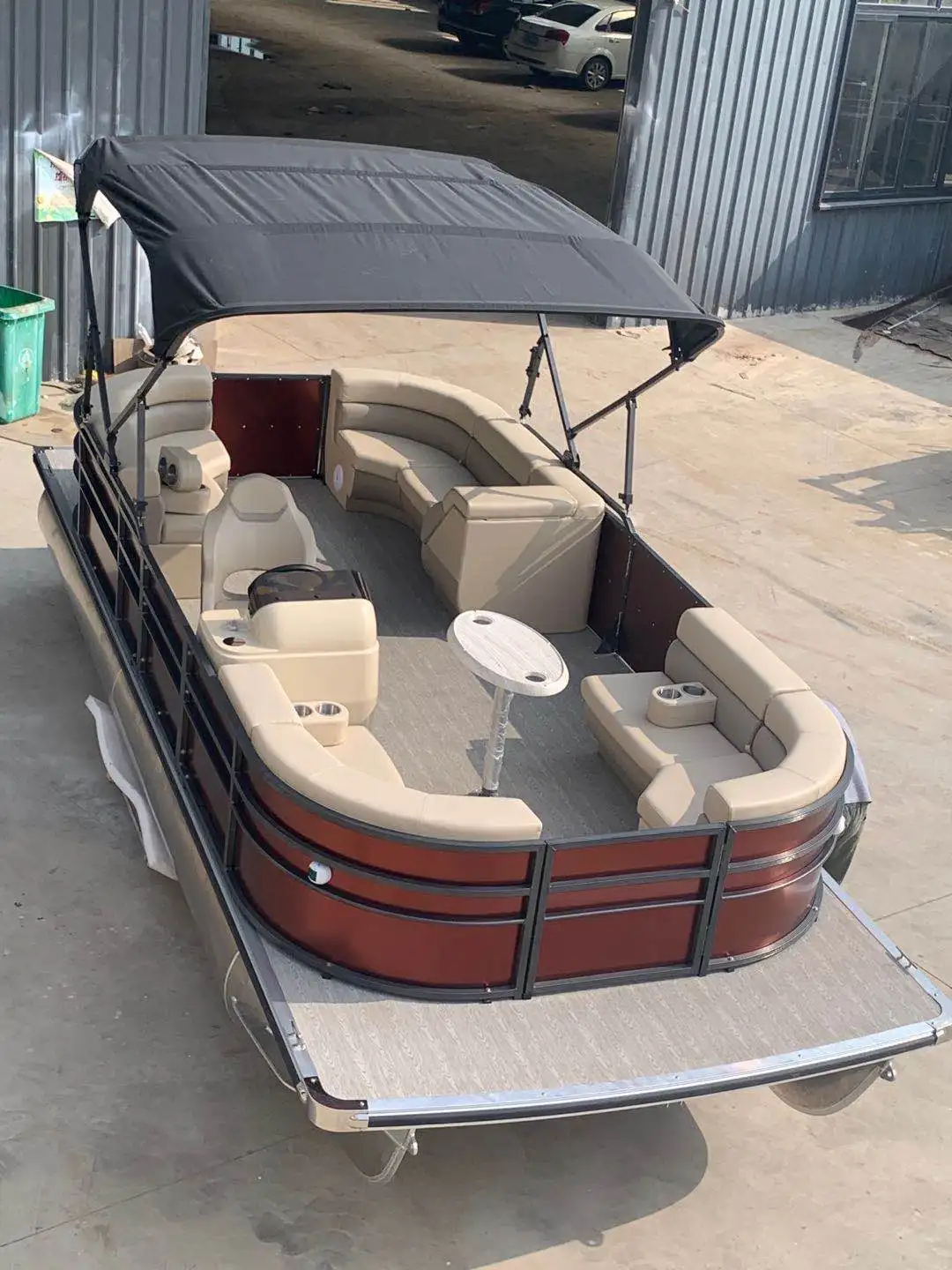 Устойчивая алюминиевая понтонная лодка 21 фут/6 4 м 90 л.с.