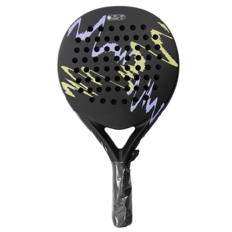 round shape custom logo carbon fiber EVA core paddle/padel tennis racket