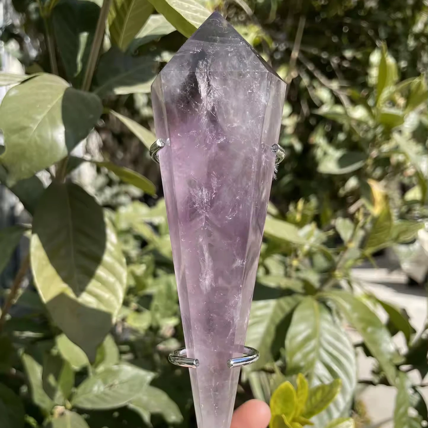 Fanshi wholesale Hot sale High quality Healing crystal amethyst wand crystal point polish crystal for Decoration for Gift