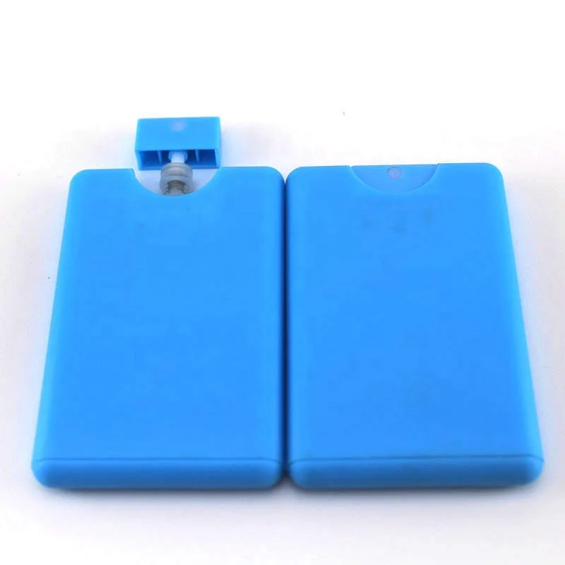 Wholesale Colorful Mini Plastic Travelling Perfume Credit Card Spray Bottle 20ml credit card sprayer