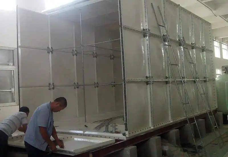 Big volume 1000000L FRP panels bolted assembled supper market supper market shopping mall fire fighting water storage tank