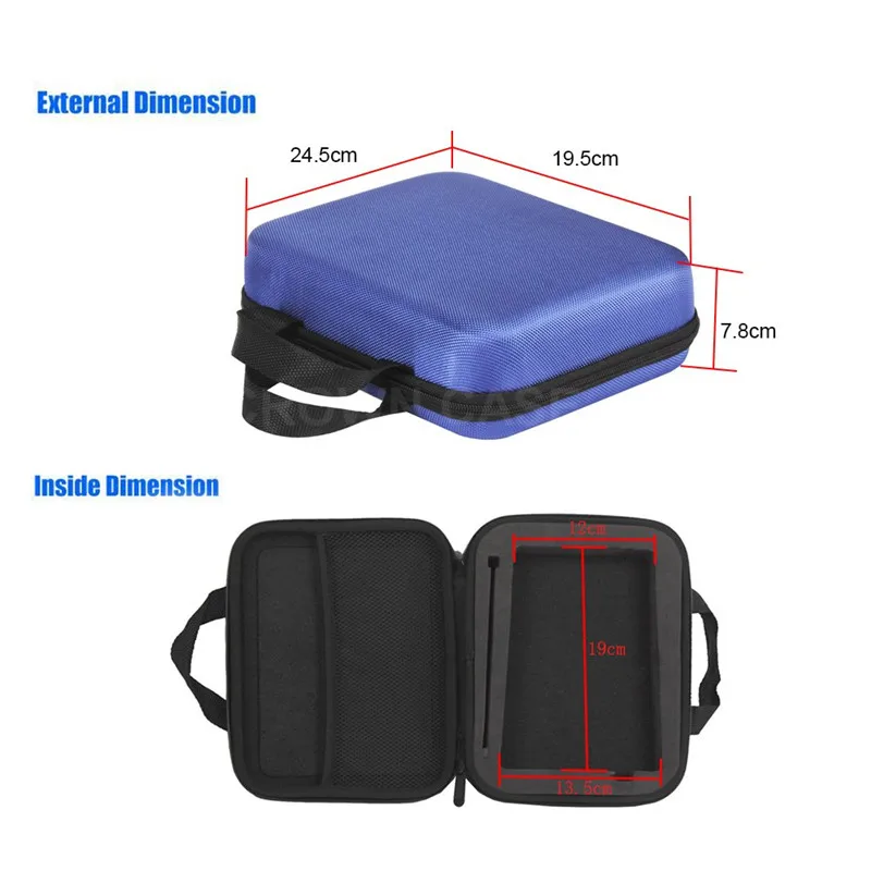 Water-resistant Shock-proof 17-Key Kalimba Case Thumb Piano Mbira Box Bag