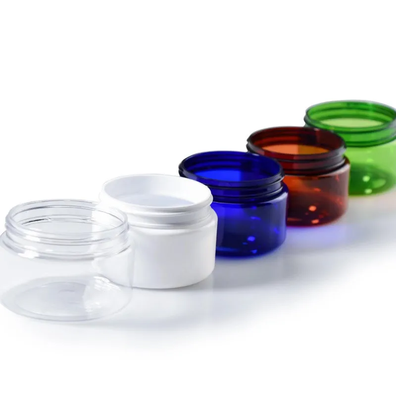 100g 150g 3oz 5oz PET Plastic Jar Cosmetics Skin Care Packing with Aluminum Cap