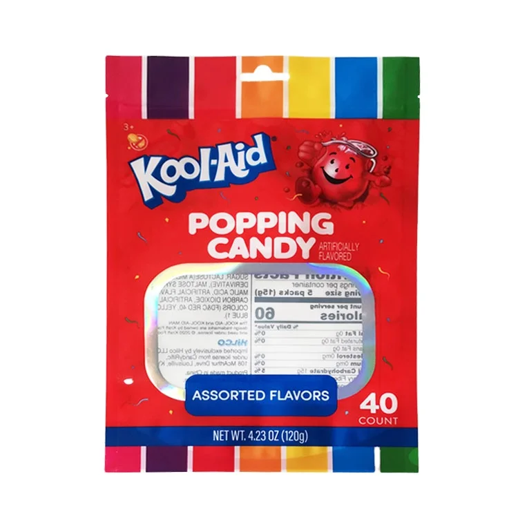 chinese manufacture food doy pack see through window candy packaging bag stand up zipper pouch snack packet