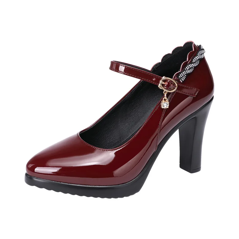 2024 elegant fashion china patent leather platform sandals heels high hills wide width shoes for women new styles