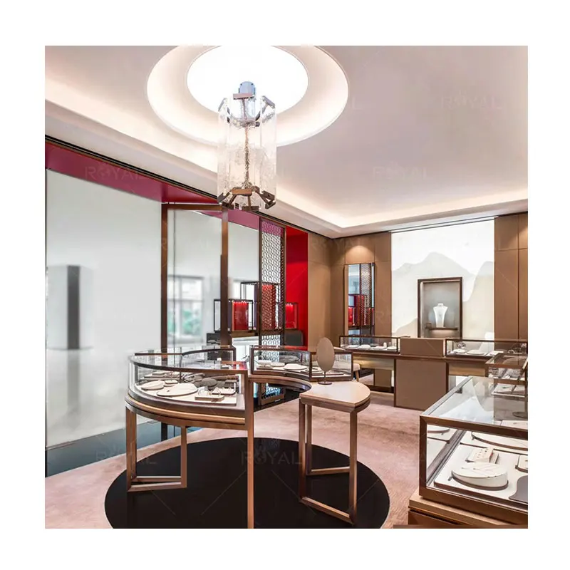 Роскошный Модный Ювелирный магазин дисплей ювелирный мебель Счетчик