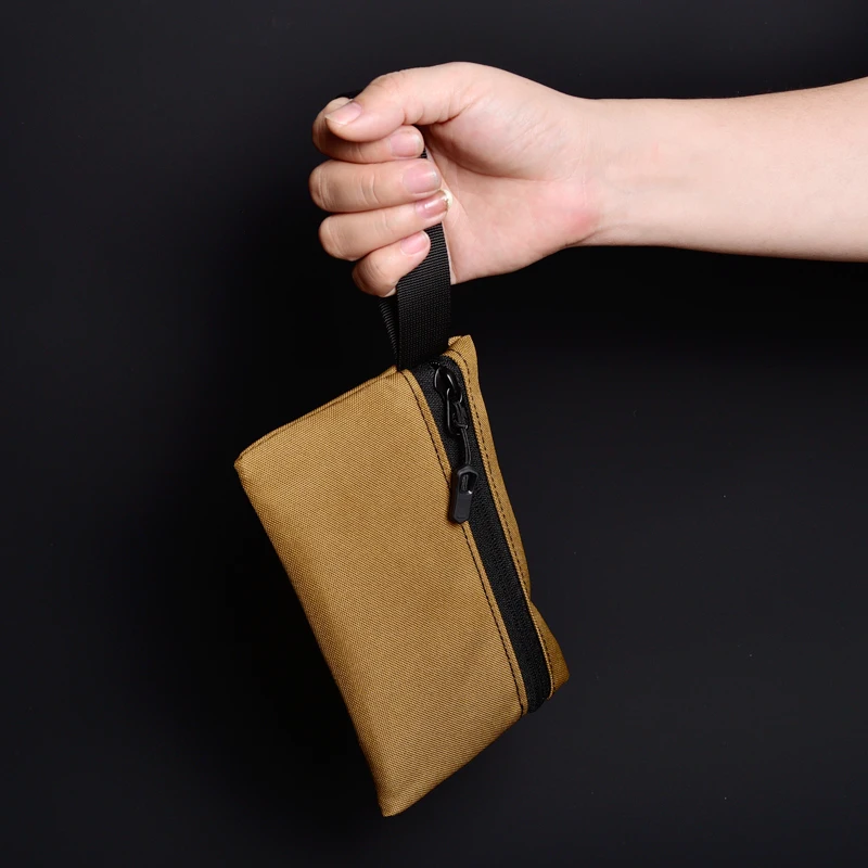 Outdoor Mini Portable EDC Gadgets Key Wallet Travel Zipper Belt Bag Tactical Purses Hunting Hiking Waist Hand Bag Card Bag Pouch