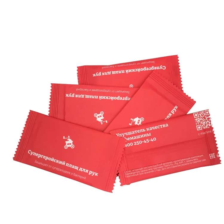 OEM Spunlace Cotton Wet Tissues with Lemon Fragrance Refreshing Lemon Aroma for Airlines Coffee Shops Restaurants and Shops