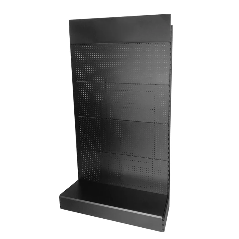 Custom Metal Hardware Store Products Display Racks And Stands For Ferreteria With Hooks And Shelves, Pegboard Display Stand